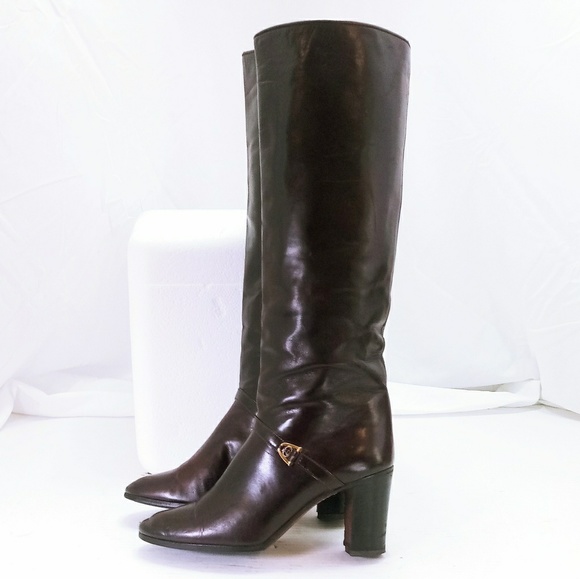 Gucci Shoes - ❤Gucci Size 8.5 Oxblood Leather Tall Heeled Boots